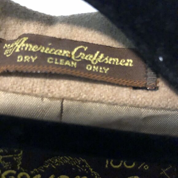 Men's Pure Camel Hair David Lawrence Blazer Jacket Coat 42x24.5" EUC - Picture 9 of 9